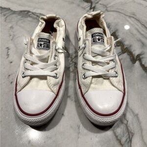 Converse Slip On Sneakers. Size 8. White.